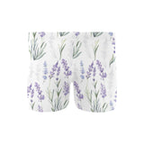 Hand painting Watercolor Lavender Men's Swimming Trunks