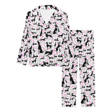 Greyhound Pattern Print Design 02 Women's Long Pajama Set