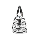 Black whale pattern Travel Bag