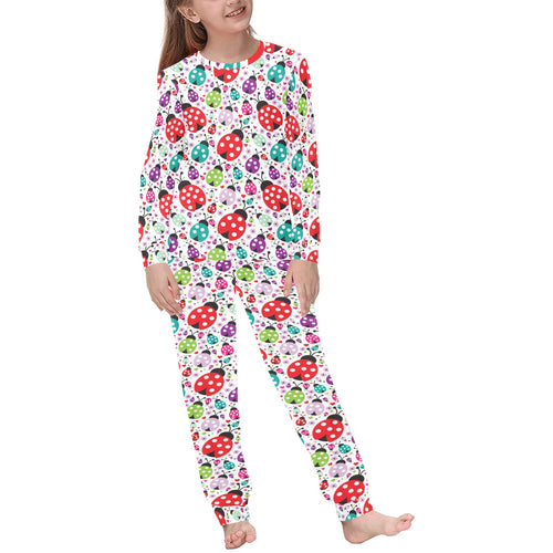 Ladybug Pattern Print Design 03 Kids' Boys' Girls' All Over Print Pajama Set