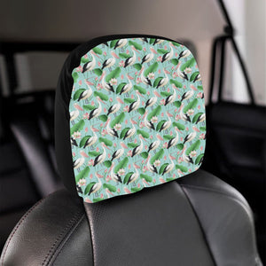 Pelican Pattern Print Design 01 Car Headrest Cover