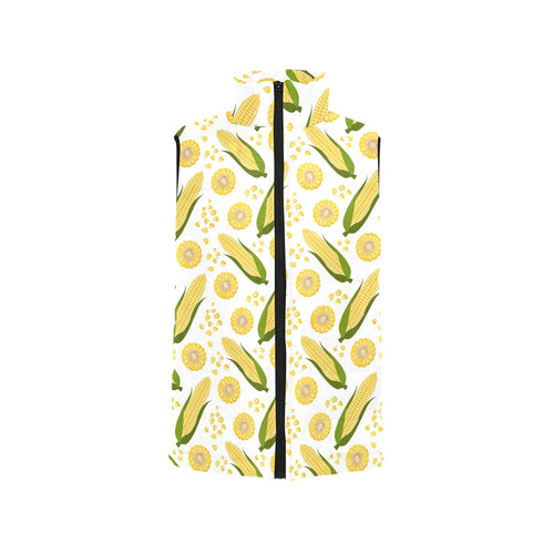 Corn Pattern Print Design 05 Men's Padded Vest