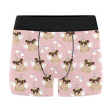 Cute unicorn pug pattern Men's All Over Print Boxer Briefs Men's Underwear