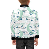 Crocodile diver pattern Kids' Boys' Girls' Bomber Jacket