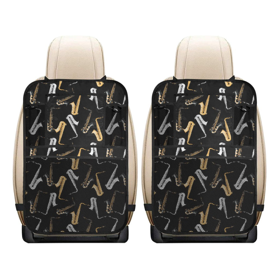 saxophone design pattern Car Seat Back Organizer