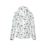 Candy design pattern Women's Padded Hooded Jacket