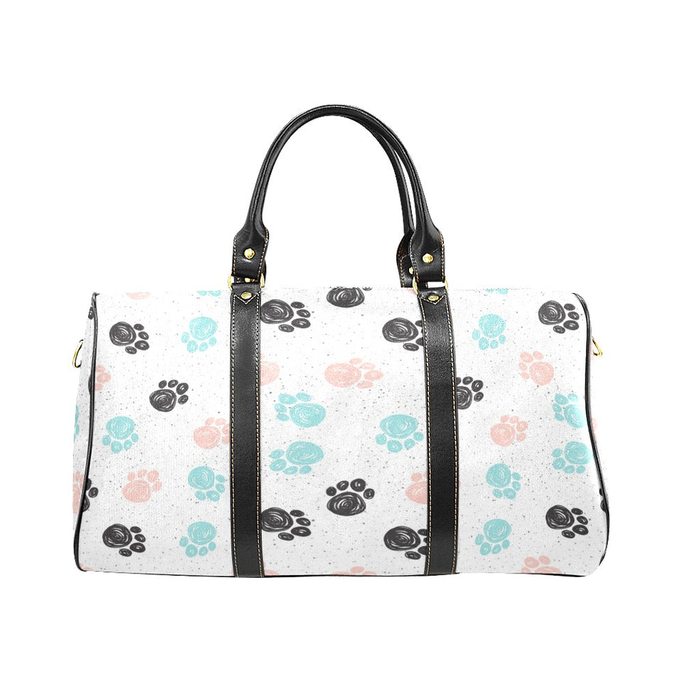 Dog Paws Pattern Print Design 04 Travel Bag