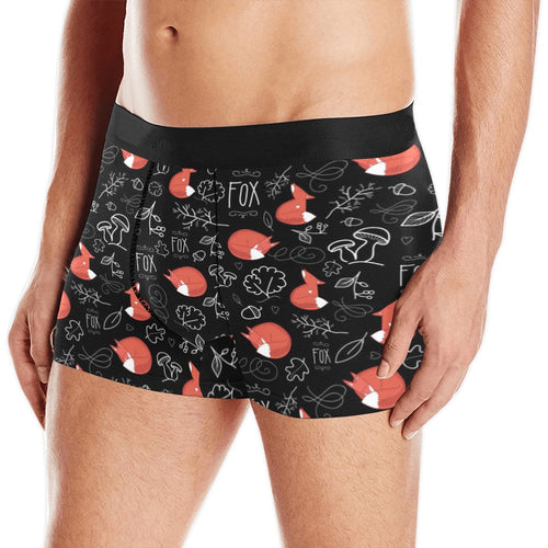 fox sleeping fox pattern Men's All Over Print Boxer Briefs Men's Underwear