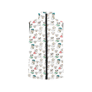 English Bulldog Pattern Print Design 03 Men's Padded Vest