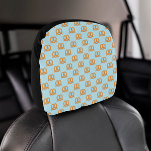 Pretzels Pattern Print Design 03 Car Headrest Cover