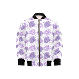 Hedgehog Pattern Print Design 05 Kids' Boys' Girls' Bomber Jacket