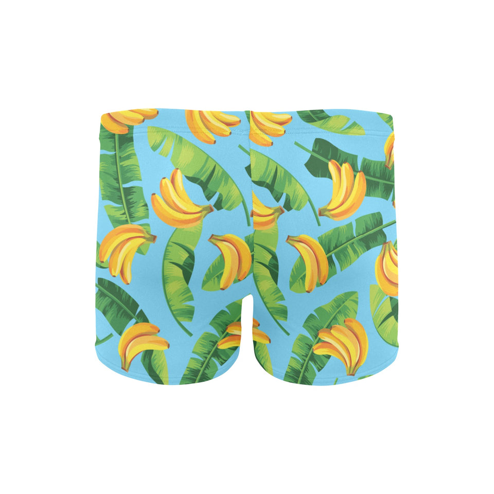 banana leaves banana design pattern Men's Swimming Trunks