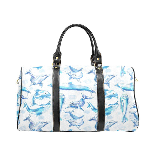 Watercolor dolphin pattern Travel Bag