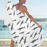 Swordfish Pattern Print Design 04 Beach Towel