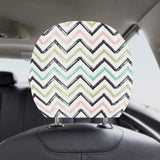 zigzag chevron paint pattern Car Headrest Cover