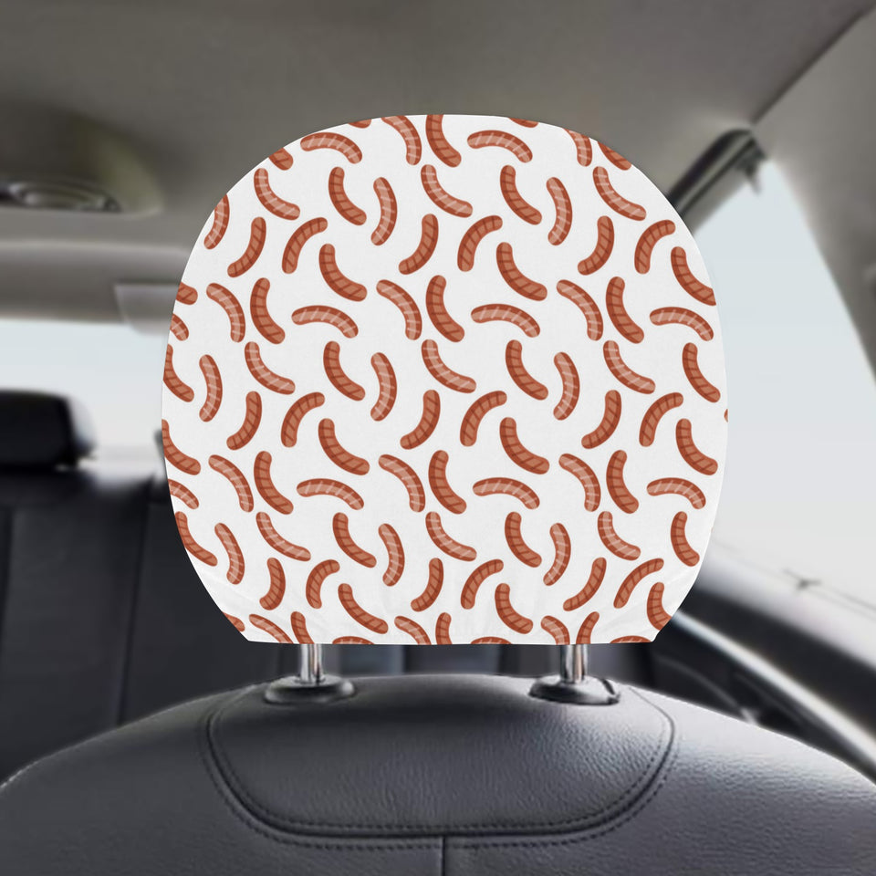 Sausage Pattern Print Design 04 Car Headrest Cover