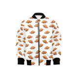 Clown Fish Pattern Print Design 03 Kids' Boys' Girls' Bomber Jacket