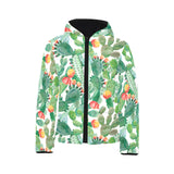 Cactus design pattern copy Kids' Boys' Girls' Padded Hooded Jacket