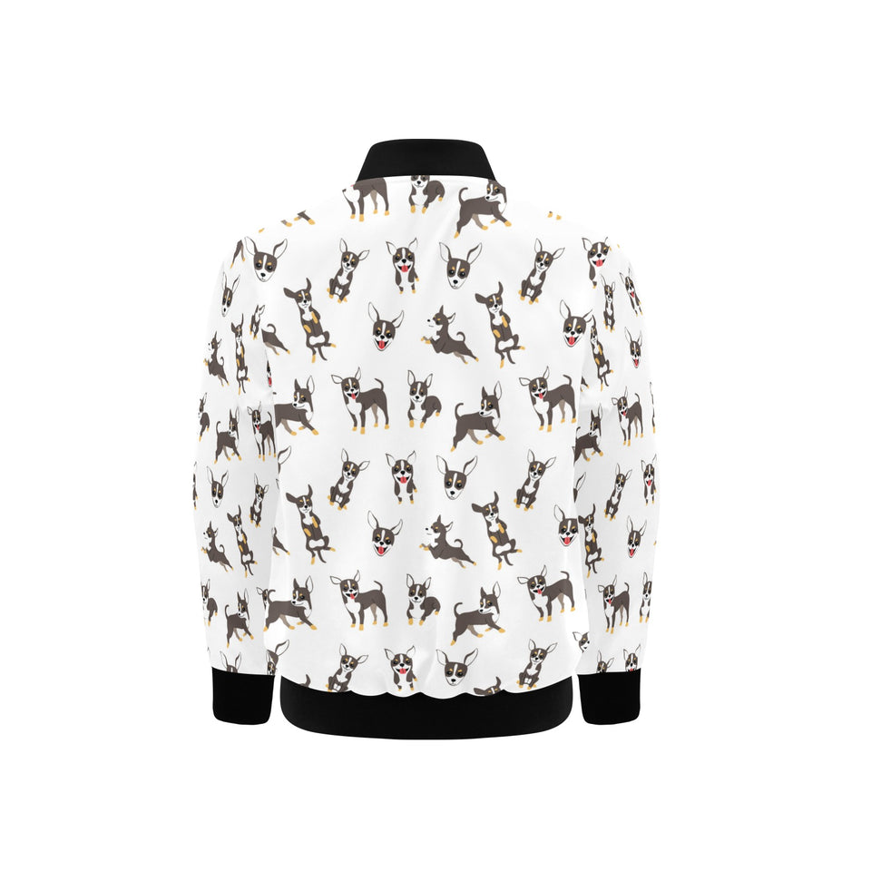 Chihuahua dog pattern Kids' Boys' Girls' Bomber Jacket