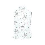 Cute goat design pattern Women's Padded Vest