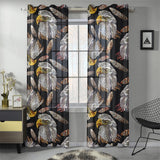 Eagle Pattern Print Design 05 Gauze Curtain