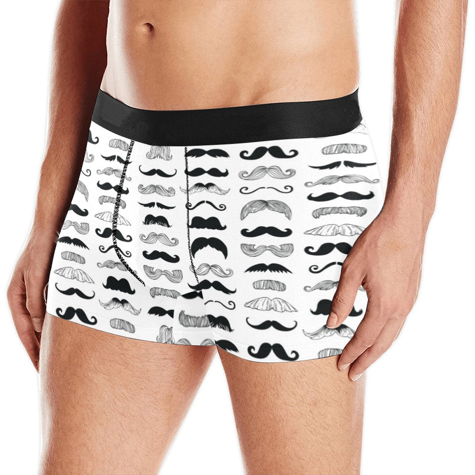 Mustache Beard Pattern Print Design 04 Men's All Over Print Boxer Briefs Men's Underwear