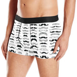 Mustache Beard Pattern Print Design 04 Men's All Over Print Boxer Briefs Men's Underwear