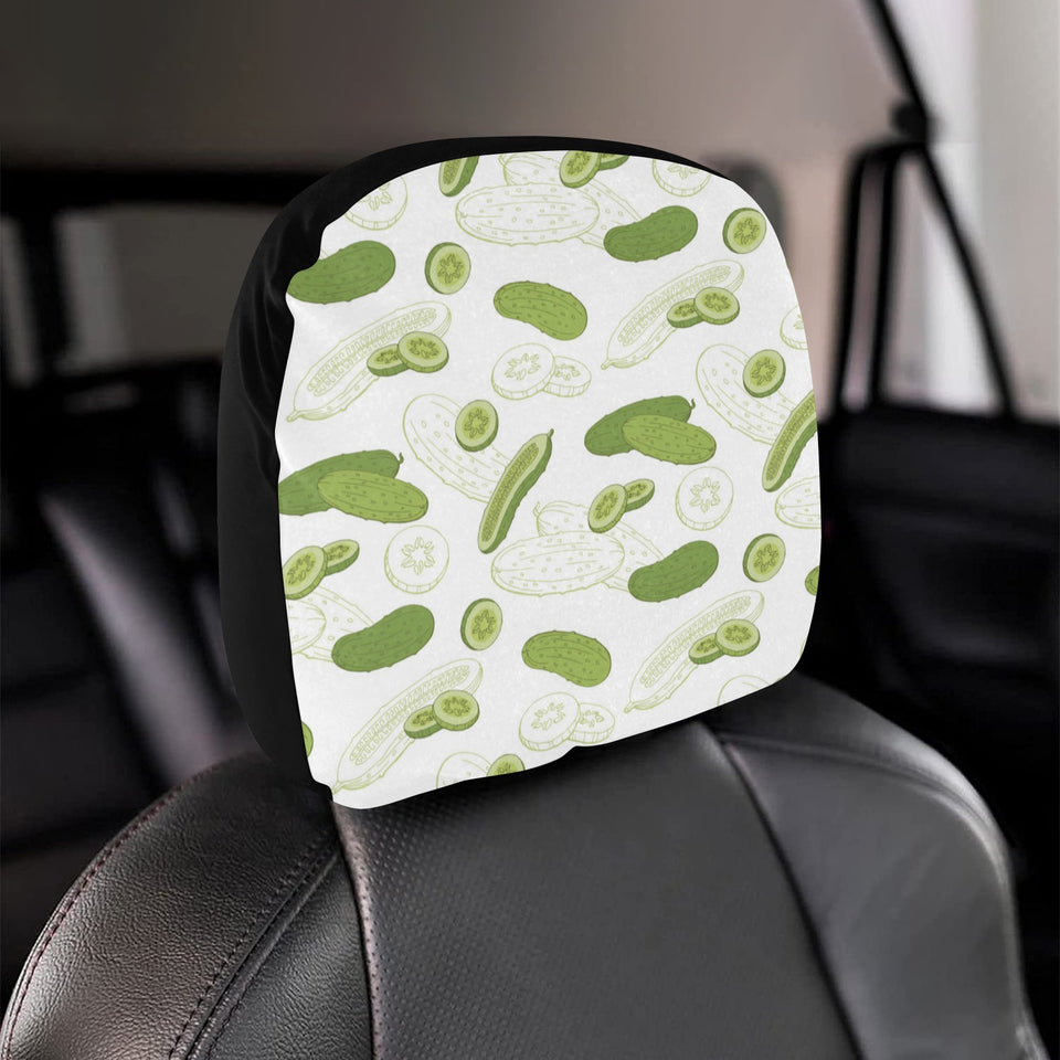 Cucumber sketch pattern Car Headrest Cover