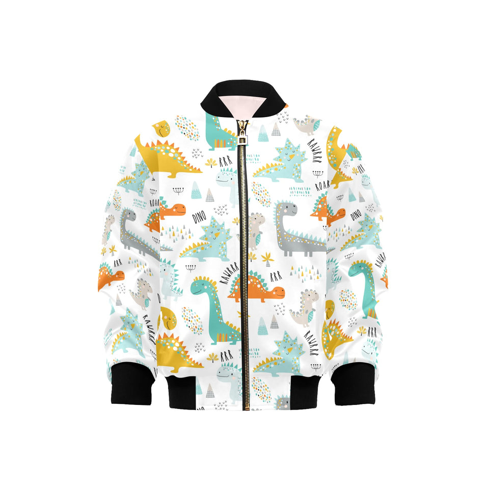 Cute funny kids dinosaurs pattern Kids' Boys' Girls' Bomber Jacket