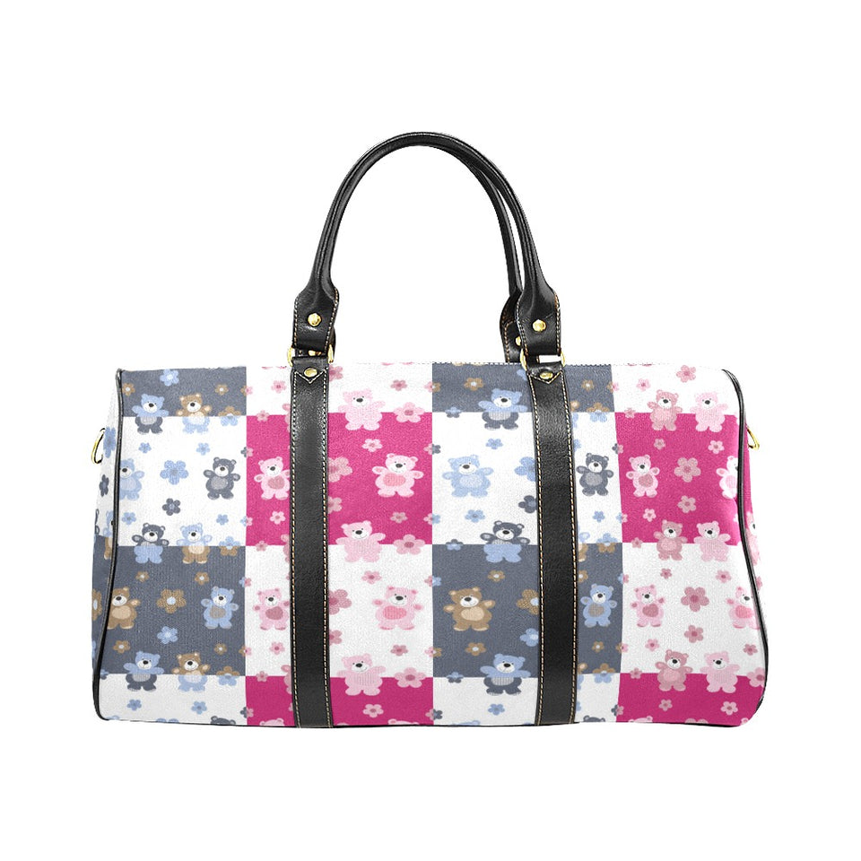 Teddy Bear Pattern Print Design 03 Travel Bag
