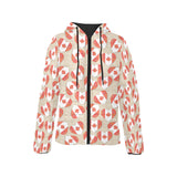 Canada Pattern Print Design 01 Women's Padded Hooded Jacket