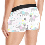 Cute elephant mouse pattern Men's All Over Print Boxer Briefs Men's Underwear