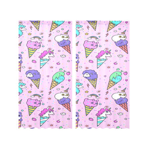 Cute ice cream cone animal pattern Gauze Curtain