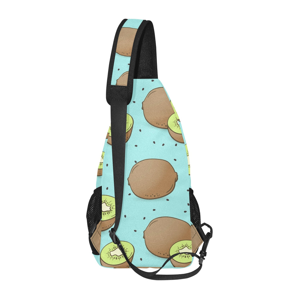 Kiwi blue background All Over Print Chest Bag