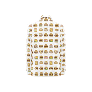 Hamburger Pattern Print Design 02 Women's Long Sleeve Polo Shirt