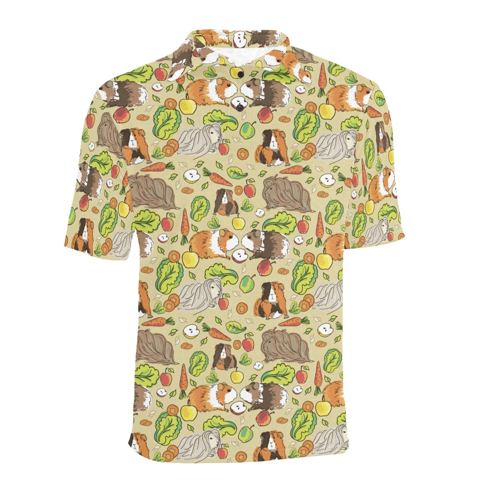 Guinea Pig Pattern Print Design 04 Men's All Over Print Polo Shirt