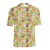 Guinea Pig Pattern Print Design 04 Men's All Over Print Polo Shirt