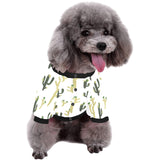 Cute cactus pattern All Over Print Pet Dog Round Neck Fuzzy Shirt