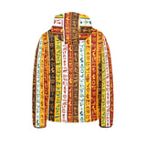 Egypt Hieroglyphics Pattern Print Design 01 Kids' Boys' Girls' Padded Hooded Jacket