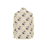 Cute Siberian Husky Women's Long Sleeve Polo Shirt