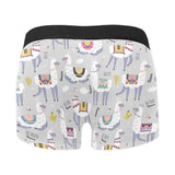 Cute Llama Alpaca pattern Men's All Over Print Boxer Briefs Men's Underwear
