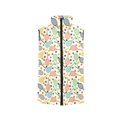 Tennis Pattern Print Design 03 Men's Padded Vest