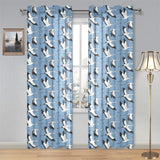 Seagull Pattern Print Design 04 Gauze Curtain