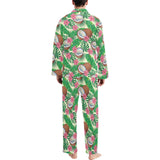 Coconut Pattern Print Design 01 Men's Long Pajama Set