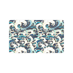 Japanese wave pattern Doormat