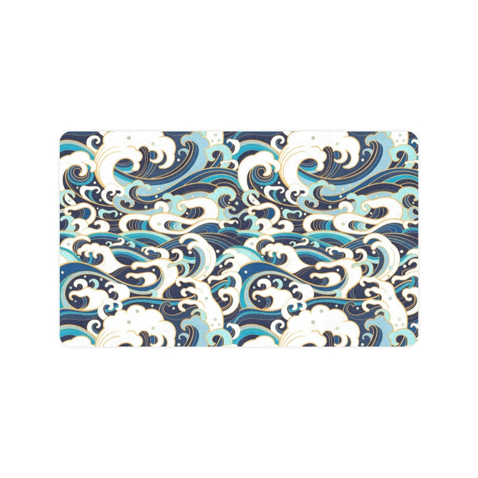 Japanese wave pattern Doormat