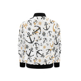 Anchors Rudders pattern Kids' Boys' Girls' Bomber Jacket
