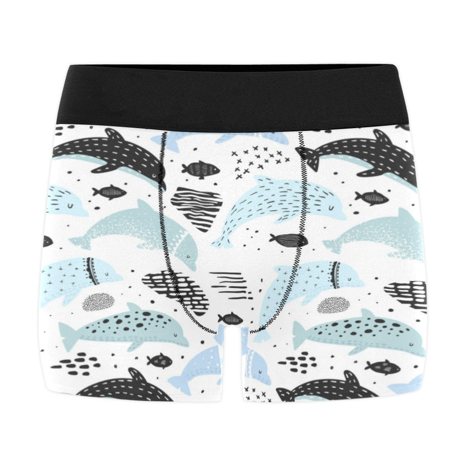 Cute dolphins Childish Style pattern Men's All Over Print Boxer Briefs Men's Underwear