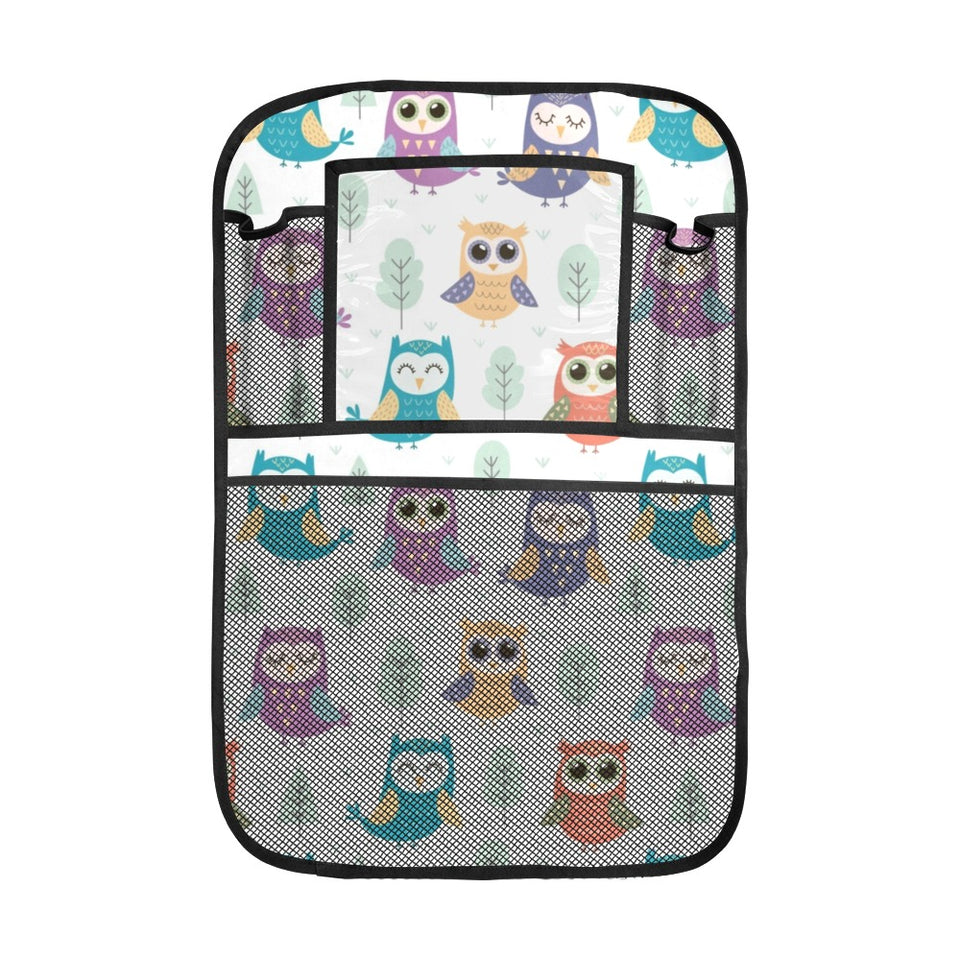 Cute owl pattern Car Seat Back Organizer
