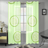 Cucumber pattern Gauze Curtain